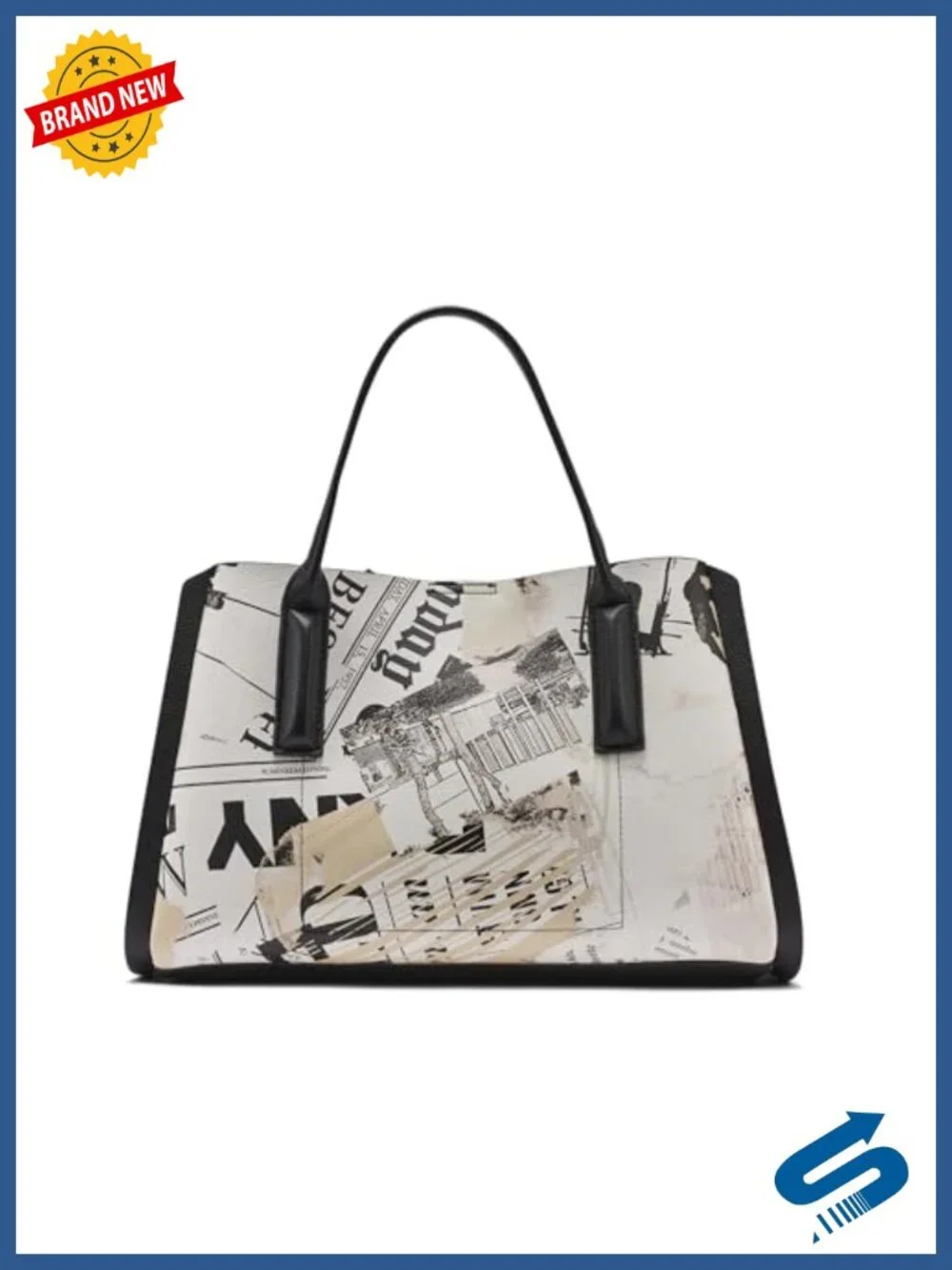 Satchel Bag With Adjustable Strap - Polyurethane